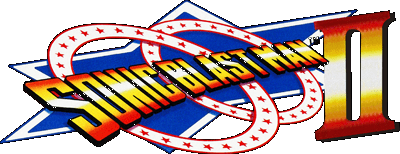 Sonic Blast Man II logo for Super Famicom